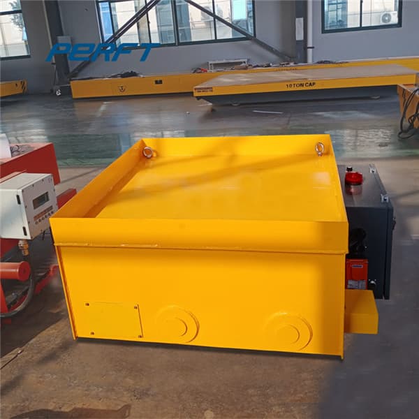 motorized transfer car with fork lift pockets for transporting 400 tons